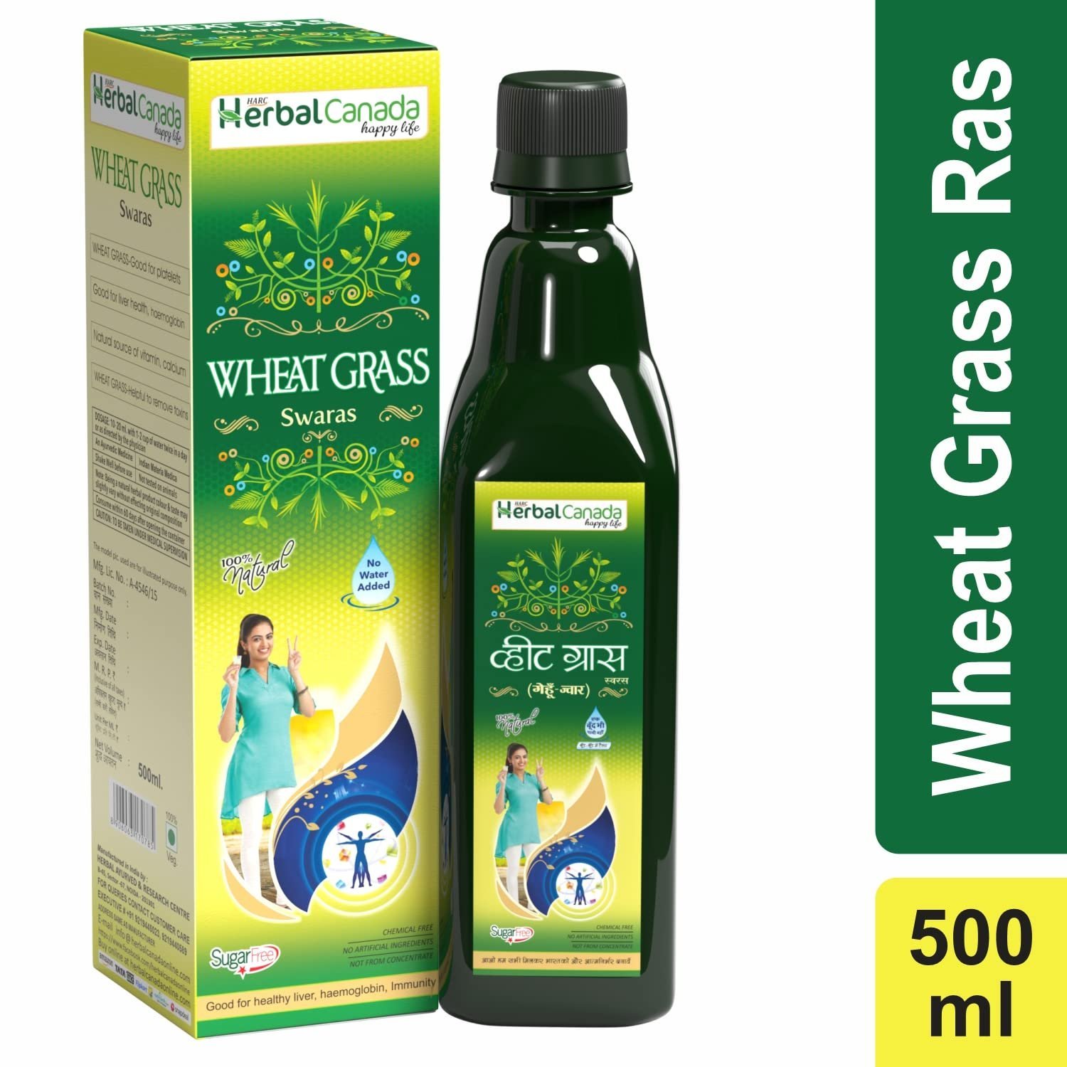 Herbal Canada Wheat Grass, 500 ML
