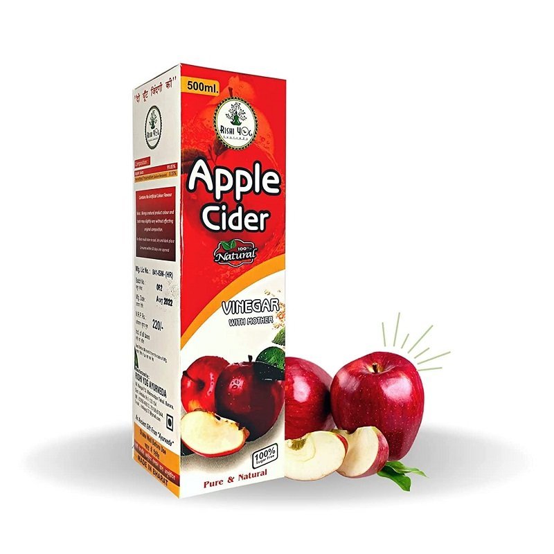 Rishi Yog Ayurveda Apple Cider Vinegar With Mother, 500 ml