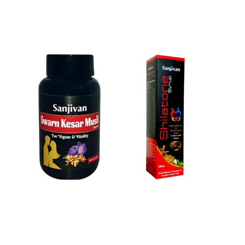 Sanjivan Shilatone Syrup & Swarn Kesar Musli Combo
