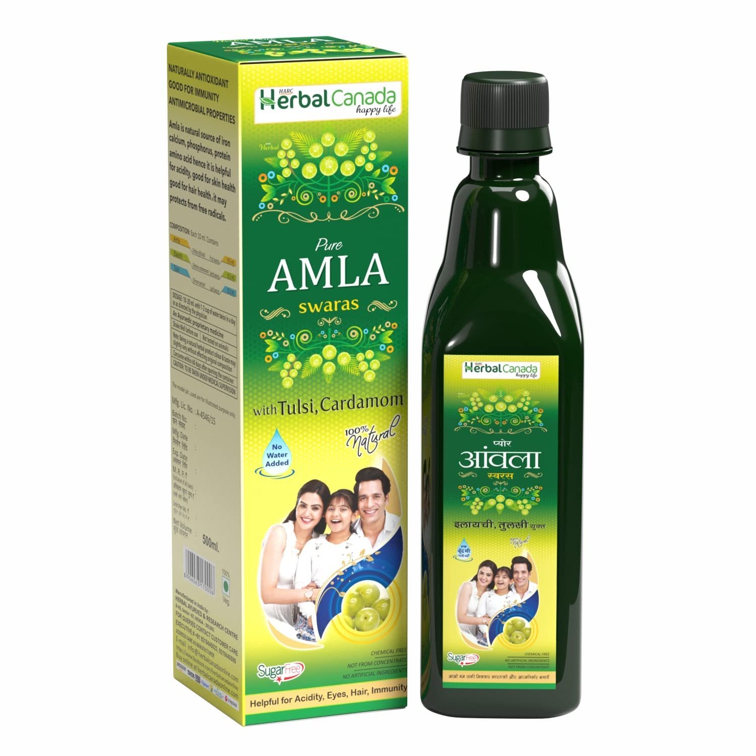 Herbal Canada Amla Swaras, 500 ML