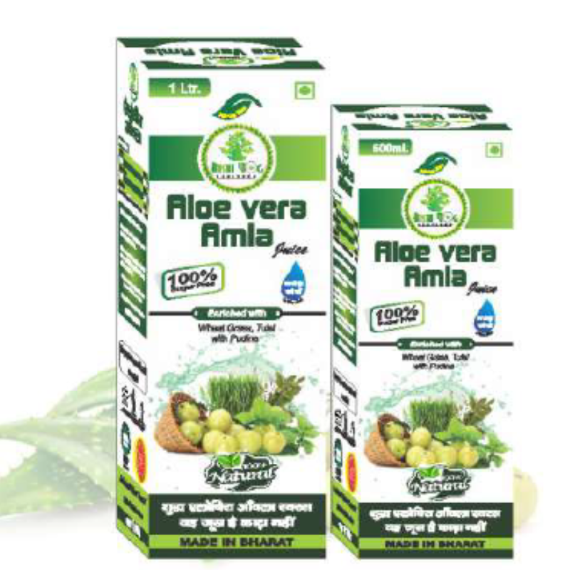 Rishi Yog Ayurveda Aloevera Amla, 500ML