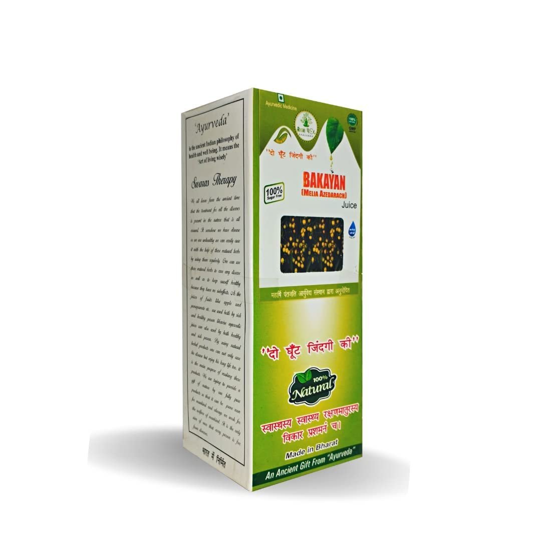 Rishi Yog Ayurveda Bakayan Melia Azedarach Juice, 500ml