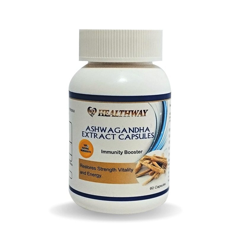 Healthway Ashwagandha Extract Capsules, 60 Tablets (Pack Of 2)