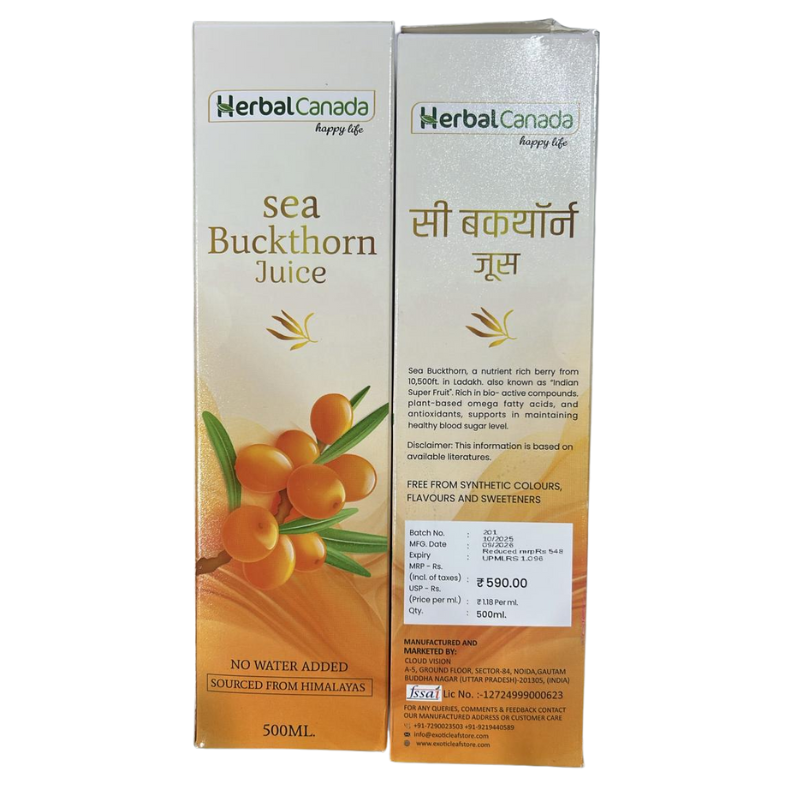 Herbal Canada Sea Buckthorn Juice, 500 ML