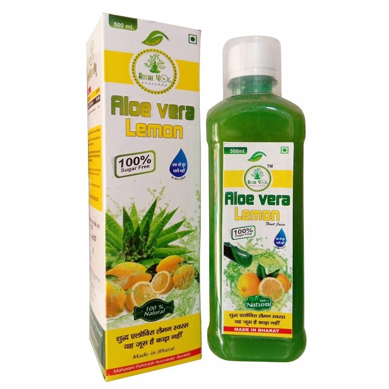 Rishi Yog Ayurveda Aloe Vera Lemon, 1Ltr
