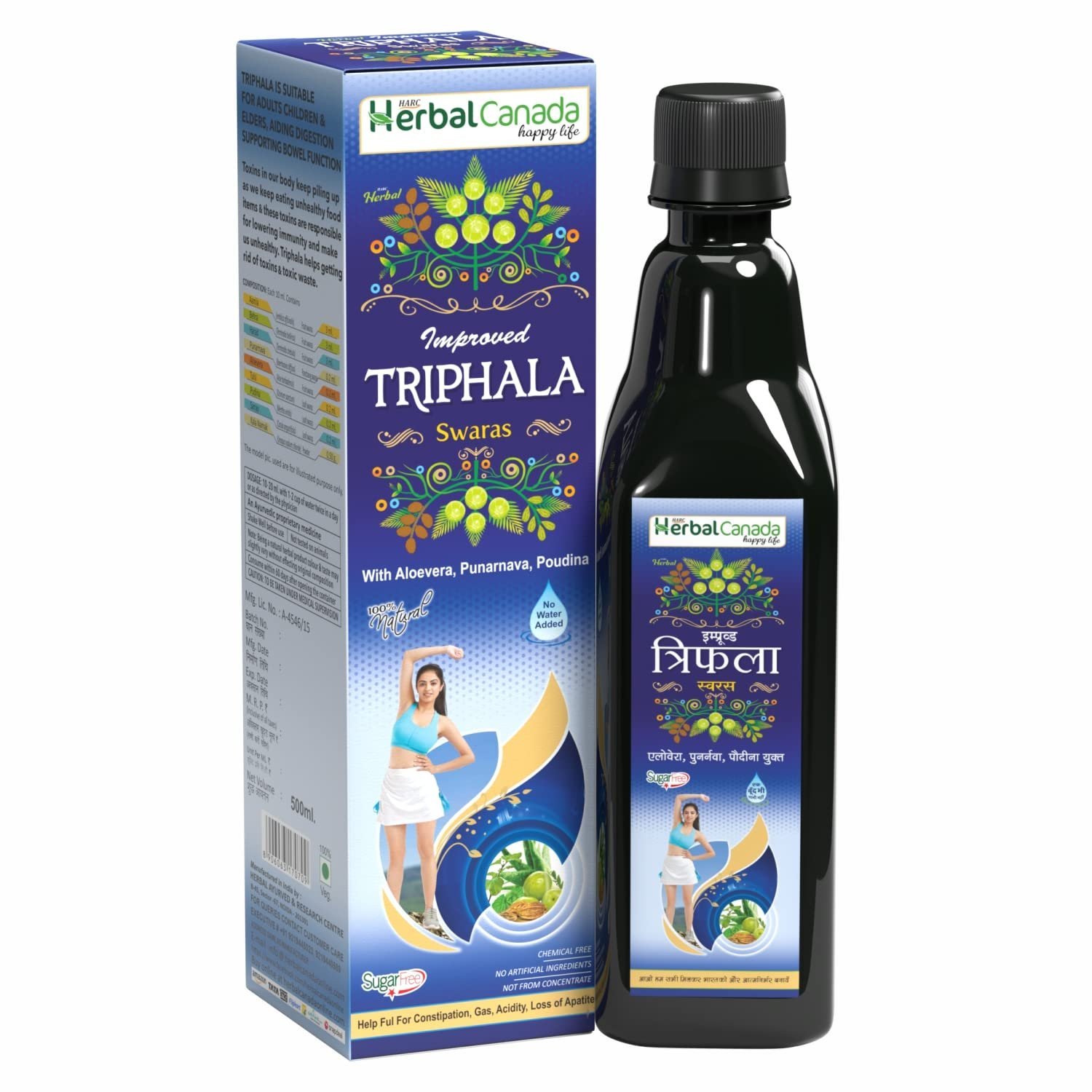 Herbal Canada Triphala Swaras, 500 ML