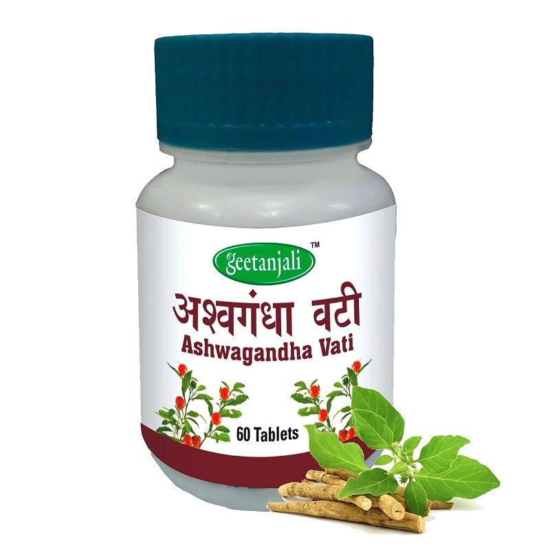 Geetanjali Ashwgandha Vati, 60 Tablets, Pack of 2